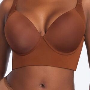 Chocolate Brown Plus Sz Adjustible Wired Push-up Bra 46F